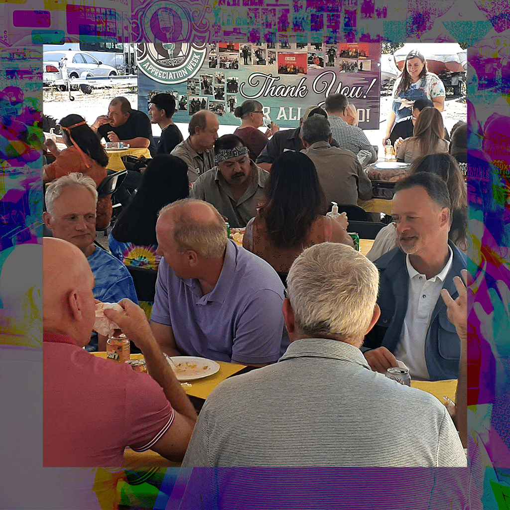 LCP Employees gathered for a picnic